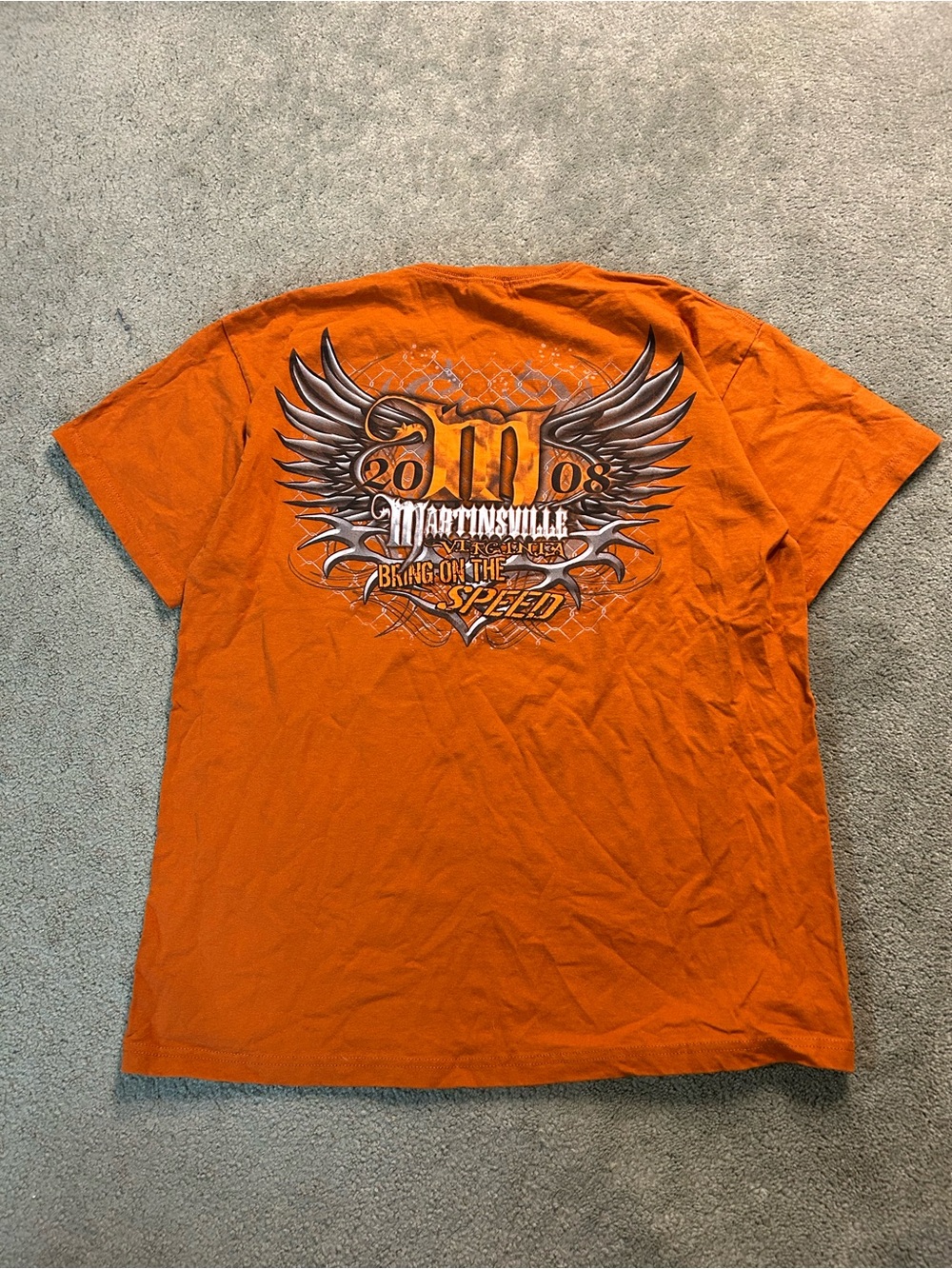 Vintage 2008 Y2K NASCAR Speed Racing Double Sided T Shirt Large